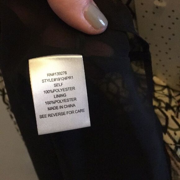 Daniel Rainn Sleeveless 100% Polyester Blouse S - Picture 7 of 8